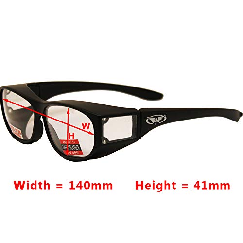 Escort Over Glasses Clear Lens Safety Glasses Has Matching Side Le...