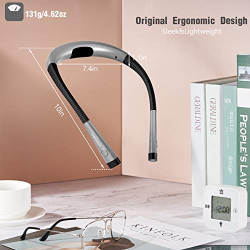 Glocusent LED Neck Reading Light, Book Light for Reading in Bed, 3...