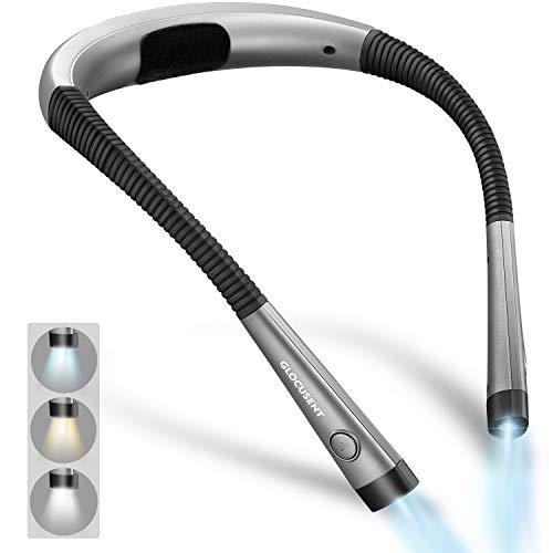 Glocusent LED Neck Reading Light, Book Light for Reading in Bed, 3...