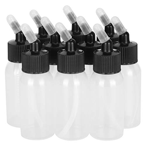 10pcs Airbrush Bottles, 30ml Airbrush Bottles Transparent Airbrush...