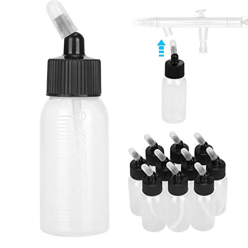10pcs Airbrush Bottles, 30ml Airbrush Bottles Transparent Airbrush...