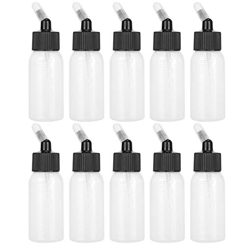 10pcs Airbrush Bottles, 30ml Airbrush Bottles Transparent Airbrush...