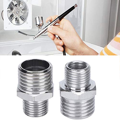Airbrush Adapter Set, 6Pcs Male Thread G1/8in to G1/4in Airbrush C...