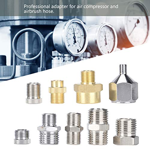 Airbrush Adapter Set, 9Pcs Airbrush Connector Set Painting Spray G...