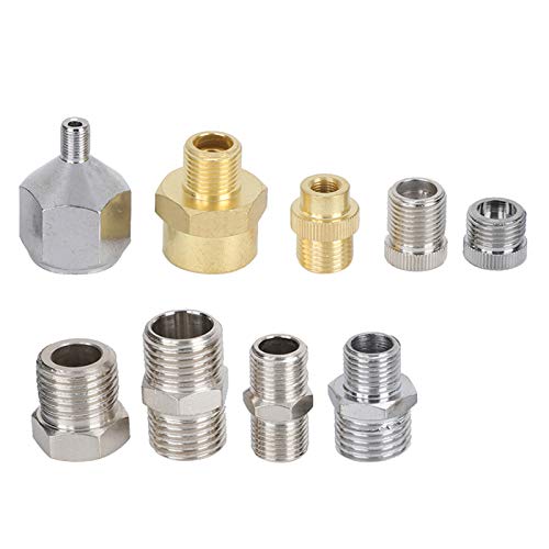 Airbrush Adapter Set, 9Pcs Airbrush Connector Set Painting Spray G...