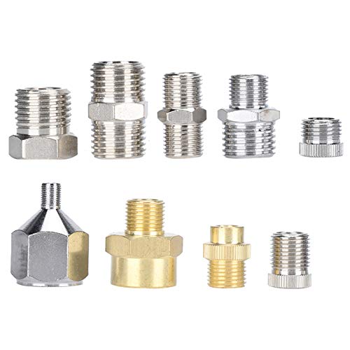 Airbrush Adapter Set, 9Pcs Airbrush Connector Set Painting Spray G...
