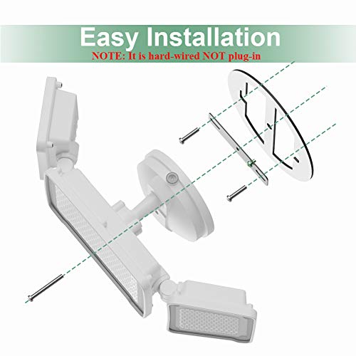 Full Metal Dusk to Dawn Exterior Flood Light - Super Bright Securi...