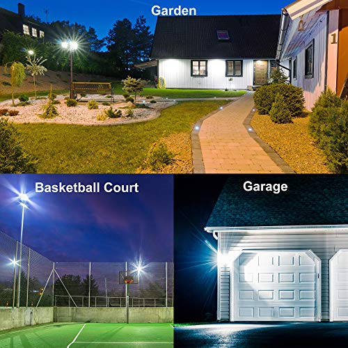 GLORIOUS-LITE 2 Pack 100W LED Flood Light Outdoor, 10000LM Super B...