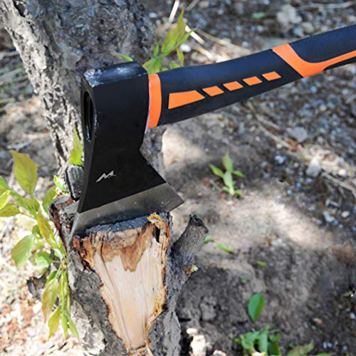 glorousamc Chopping Axe, 15” Camping Outdoor Hatchet for Wood Spli...