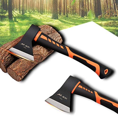 glorousamc Chopping Axe, 15” Camping Outdoor Hatchet for Wood Spli...