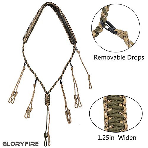 GLORYFIRE Duck Call Lanyard with Removable Drops Secures 5 Call Pr...