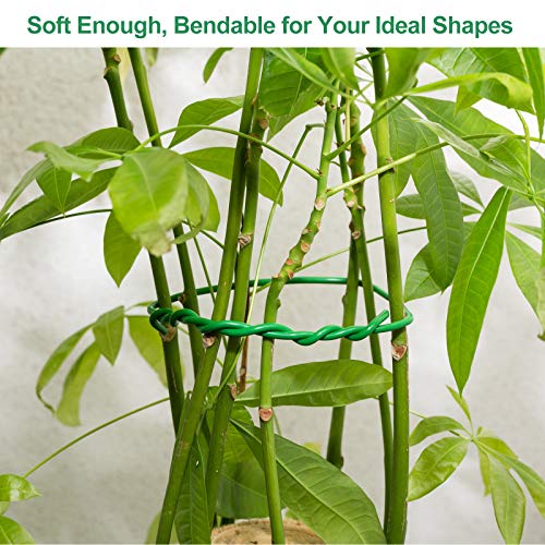 Soft Plant Wire, 65.6 Reusable Rubber Twist Ties Heavy Duty Garde...