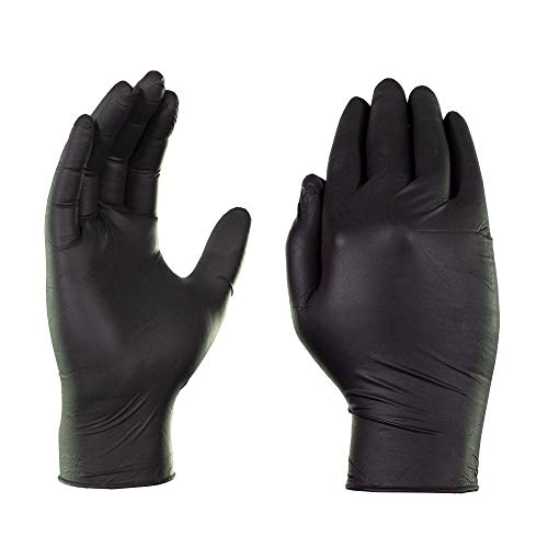 GlovePlus Industrial Black Nitrile Gloves, Box of 100, 5 mil, Size...