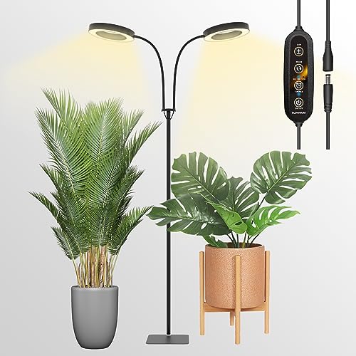 GLOWRIUM Grow Light with Stand,2-Head LED Plant Light for Indoor P...