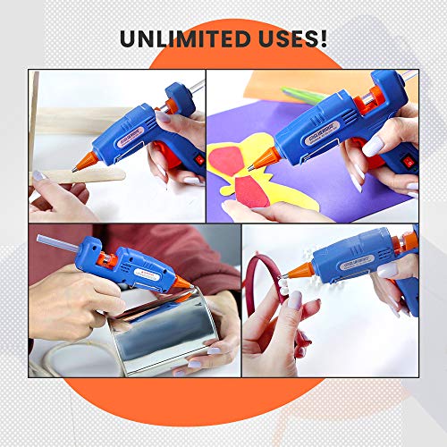 Gluerious Mini Hot Glue Gun with 30 Glue Sticks for Crafts School ...