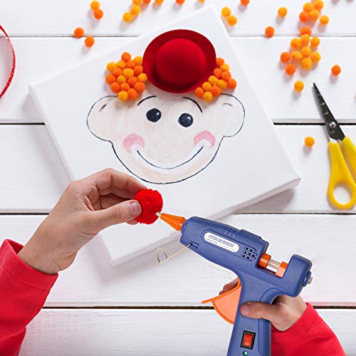 Gluerious Mini Hot Glue Gun with 30 Glue Sticks for Crafts School ...