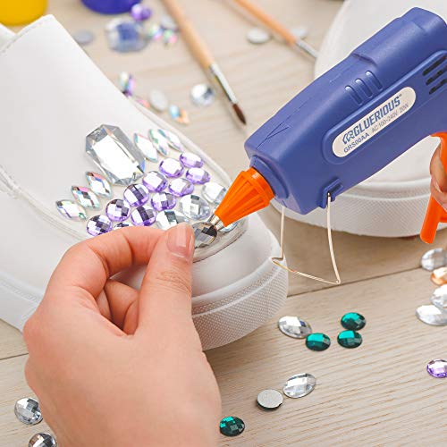 Gluerious Mini Hot Glue Gun with 30 Glue Sticks for Crafts School ...