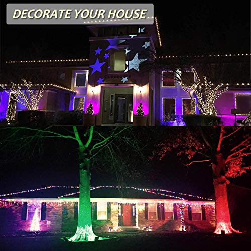 GLW 20W RGB LED Flood Lights,Color Changing Floodlight with Remote...