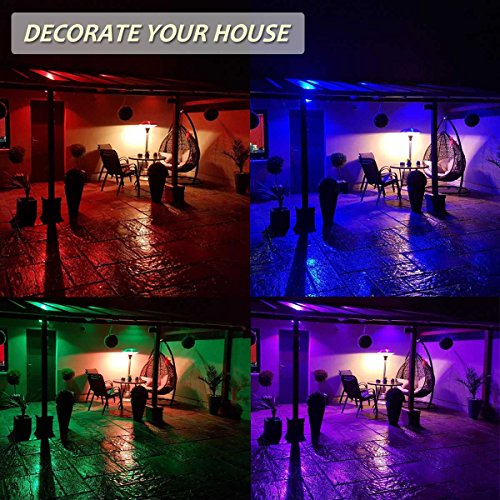 GLW 50w Remote Control RGB Flood Light, 4 Models with 16 Color Ton...