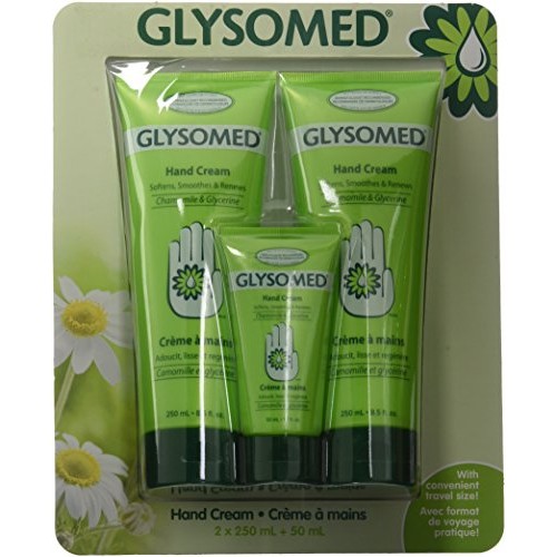 Glysomed Hand Cream Combo 3 Pack 2 X Large Tube 8.5 Fl Oz + 1 X P...