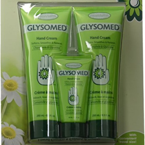 Glysomed Hand Cream Combo 3 Pack 2 X Large Tube 8.5 Fl Oz + 1 X P...