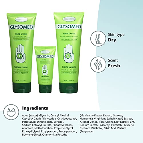 Glysomed Hand Cream Combo 3 Pack 2 X Large Tube 8.5 Fl Oz + 1 X P...