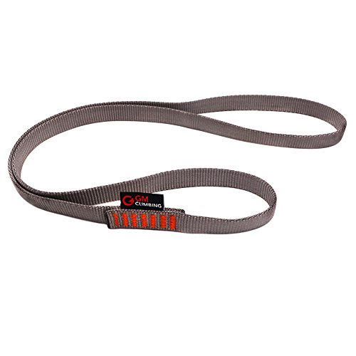 GM CLIMBING Pack of 3 16mm Nylon Sling Runner 120cm / 48inch Gray