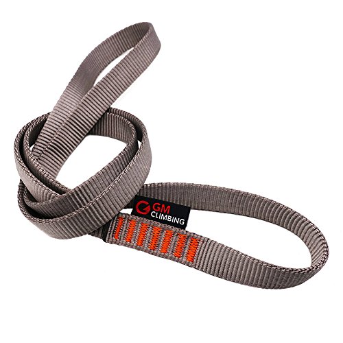 GM CLIMBING Pack of 3 16mm Nylon Sling Runner 120cm / 48inch Gray
