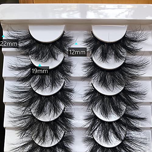 GMAGICTOBO False Eyelashes Fluffy Wispy Eyelashes Faux 3D Mink Las...