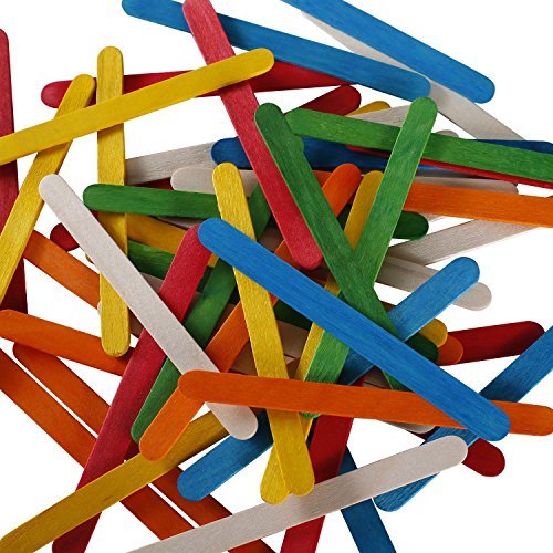 Gmark Wooden Craft Sticks 1000 ct - 750 Natural Food Grade Popsicl...