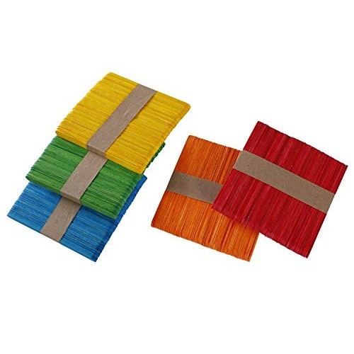 Gmark Wooden Craft Sticks 1000 ct - 750 Natural Food Grade Popsicl...