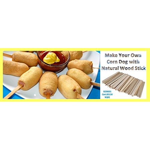 Gmark Wooden Craft Sticks 1000 ct - 750 Natural Food Grade Popsicl...