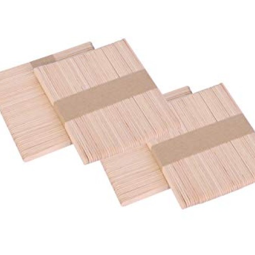 Gmark Wooden Craft Sticks 200 counts Natural Wood Color Food Grade...