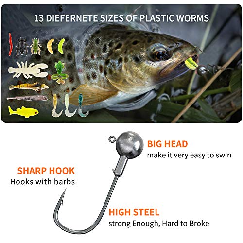 GOANDO Fishing Lures Kit for Freshwater Bait Tackle Kit for Bass T...