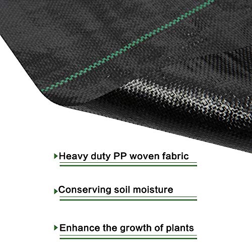 Goasis Lawn Weed Barrier Control Fabric Ground Cover Membrane Gard...