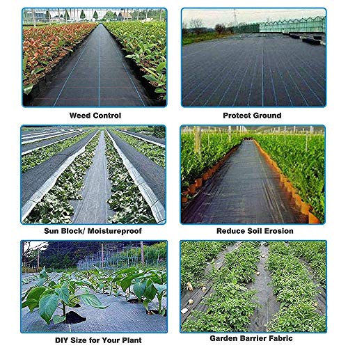 Goasis Lawn Weed Barrier Control Fabric Ground Cover Membrane Gard...