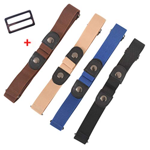 Goddesslili Mens Belt Womens Belt, Buckle-Free Elastic Women Men I...