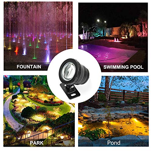 GOESWELL Submersible Pond Lights LED Underwater 2Pack,Water Founta...