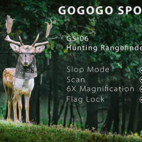 Gogogo 6X Hunting Laser Rangefinder Range Finder Distance Measurin...