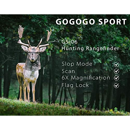Gogogo 6X Hunting Laser Rangefinder Range Finder Distance Measurin...