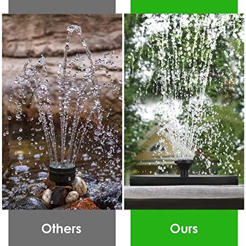 Solar Fountain Pump, Free Standing 1.4W Bird Bath Fountain Pump fo...