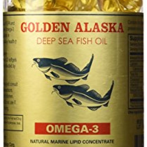 Golden Alaska Deep Sea Fish Oil Omega-3, 1000 Mg, 200 Capsules