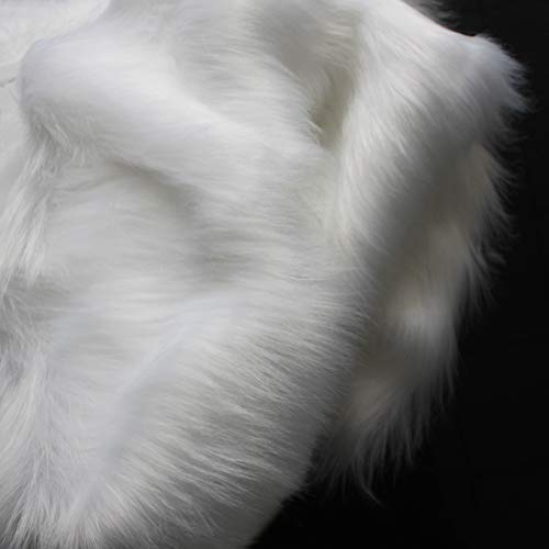 Solid Shaggy Faux Fur Fabric Long Pile Fur Costumes Crafts Photogr...