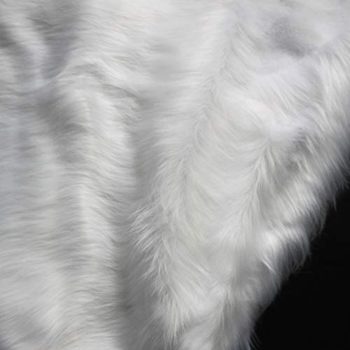 Solid Shaggy Faux Fur Fabric Long Pile Fur Costumes Crafts Photogr...