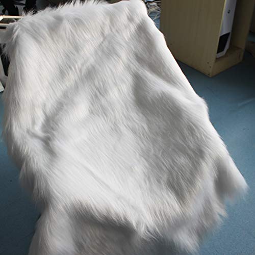 Solid Shaggy Faux Fur Fabric Long Pile Fur Costumes Crafts Photogr...