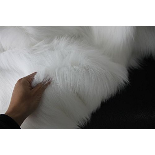 Solid Shaggy Faux Fur Fabric Long Pile Fur Costumes Crafts Photogr...