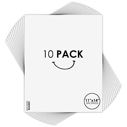 Golden State Art, 10-Pack, 11x14 Backing Boards for Picture Framing