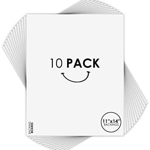 Golden State Art, 10-Pack, 11x14 Backing Boards for Picture Framing