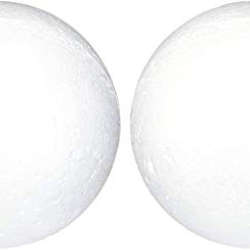 Goldenvalueable Smooth Foam Balls Craft Supplies 6 Inch 2 Pieces