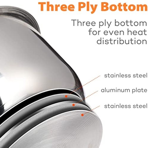 Goldlion Stainless Steel Inner Pot Compatible with Ninja Foodi 8 Q...